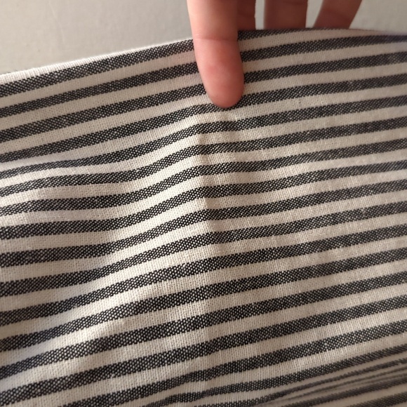 NWT Utcoco white black striped casual relaxed baggy overalls XXL - Picture 2 of 5